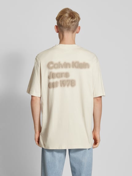 Calvin Klein Jeans T-Shirt mit Label-Detail Offwhite 5
