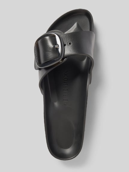 Birkenstock Slides mit Dornschließe Modell 'Madrid' Black 3