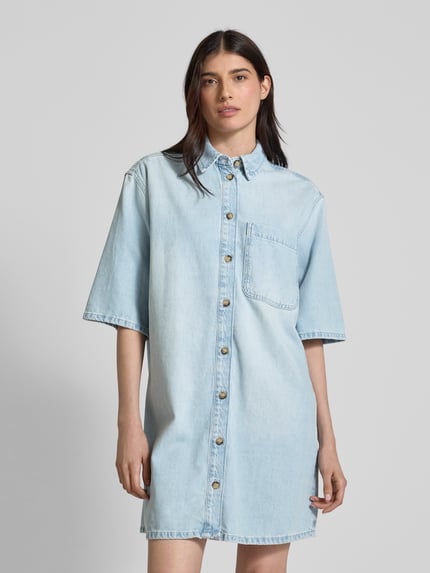 Jake*s Studio Woman Jeanskleid mit Brusttasche Jeansblau 4