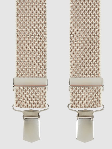 LLOYD Men's Belts Hosenträger in X-Form Ecru 1