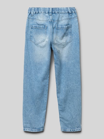 Blue Seven Jeansy o kroju straight fit z częściowo elastycznym pasem Niebieski 3