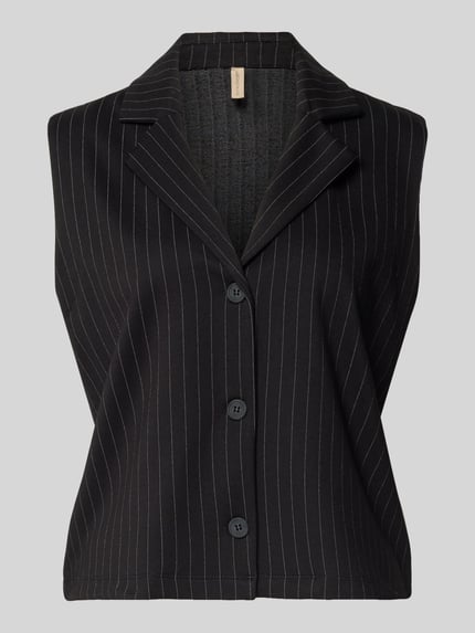 Soyaconcept kamizelka o kroju regular fit z mieszanki wiskozy model 'SC-GILL 1' Czarny 2
