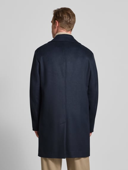 BOSS Relaxed fit lange jas met reverskraag, model 'CLARK' Marineblauw - 5