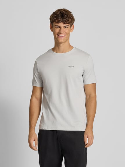 Marc O'Polo DENIM Regular Fit T-Shirt aus reiner Baumwolle Hellgrau 4