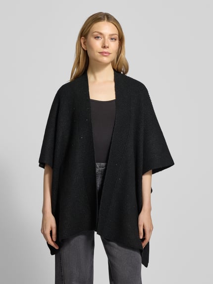 OPUS Poncho met 1/2-mouwen Model 'Ablanki' Zwart - 4