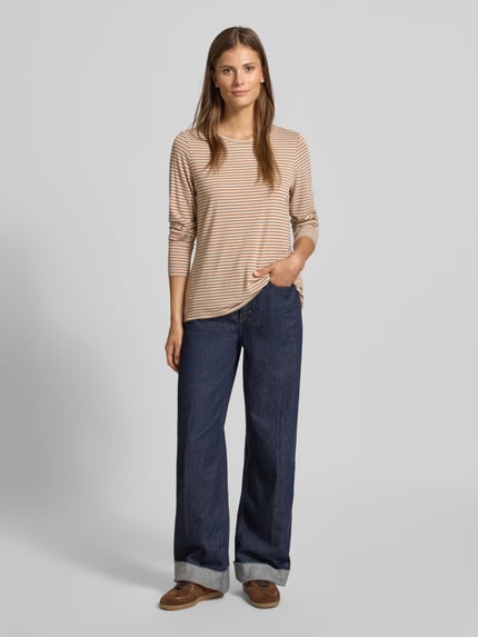 Smith and Soul Longsleeve met ronde hals Zand - 1