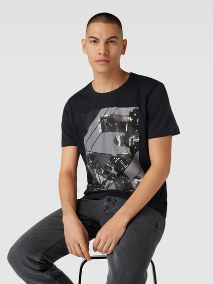 Esprit Collection T-shirt z nadrukowanym motywem Czarny 3