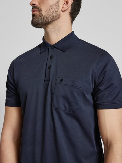 RAGMAN Regular Fit Poloshirt mit Brusttasche Marine 3