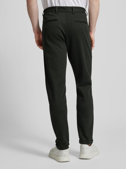 Lindbergh Slim Fit Stoffhose mit verkürztem Schnitt Oliv 5