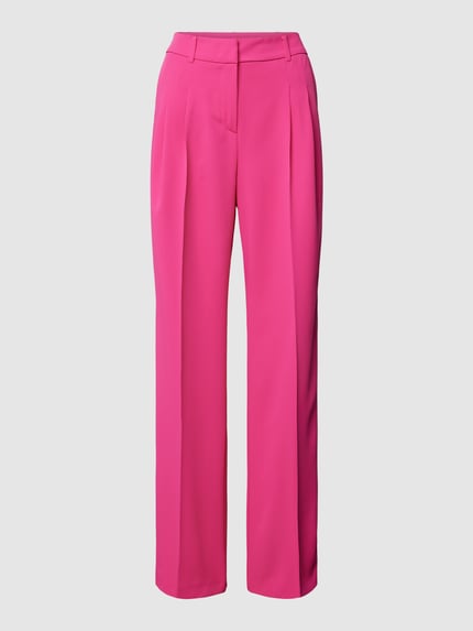 Christian Berg Woman Selection Bundfaltenhose mit Haken- und Reißverschluss Pink 2