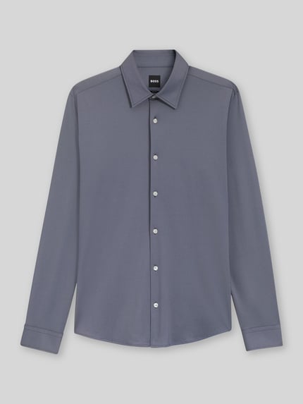 BOSS Slim Fit Businesshemd mit Kentkragen Modell 'ROAN' Marine 2