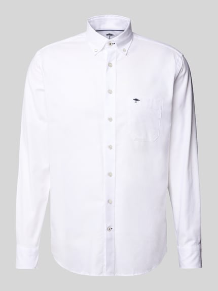 Fynch-Hatton Regular Fit Freizeithemd mit Button-Down-Kragen Modell 'All Season' Weiss 2