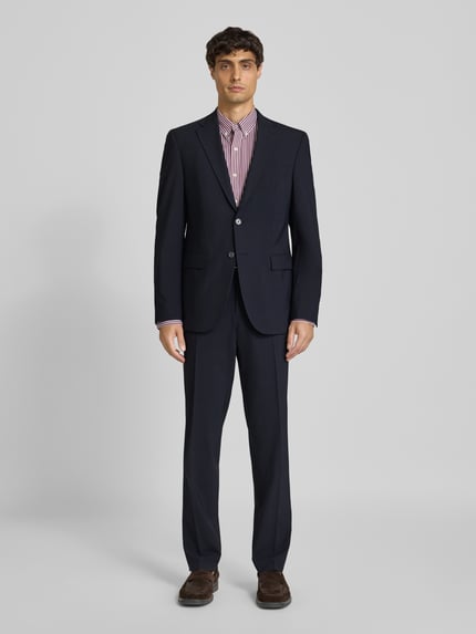 BOSS Slim Fit Anzugsakko aus Schurwoll-Mix Modell 'HARVEY' Marine 1