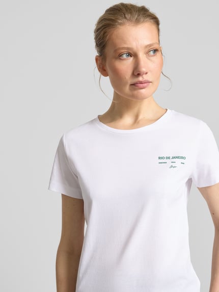 BOSS Orange regular fit T-shirt van puur katoen model 'C-Elove_4' Wit - 3