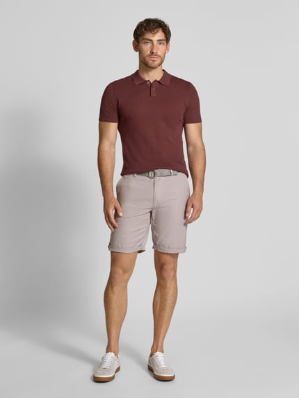 MCNEAL Szorty chinosy o kroju slim fit z kieszeniami z tyłu Beżowy 1