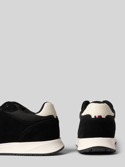 Tommy Hilfiger Lage sneakers van echt leer, model 'NEWPORT' Zwart - 2