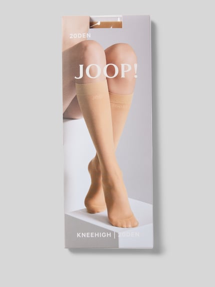 JOOP! COLLECTION Kniestrümpfe mit Label-Stitching Beige 3