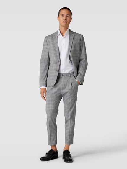 DRYKORN Stoffen broek met ruitmotief, model 'CHASY' Lichtgrijs - 1