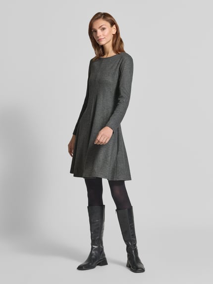 Weekend Max Mara Fit and Flare vrijetijdsjurk van viscosemix model 'ESULE' Donkergrijs - 1