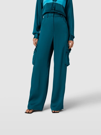 Botter Cargobroek van pure viscose Petrol - 4