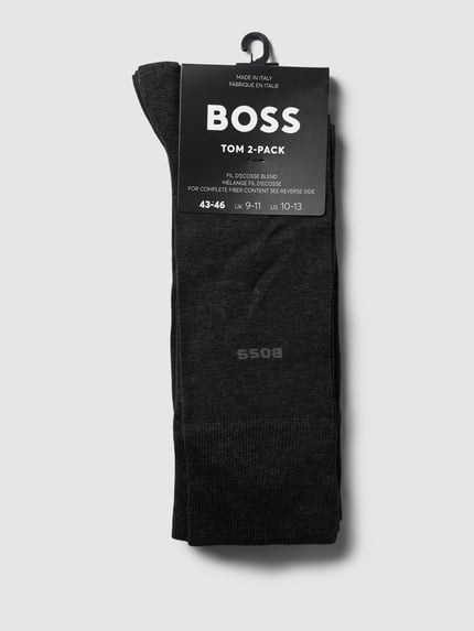 BOSS Socken aus Baumwoll-Mix im 2er-Pack Anthrazit 3
