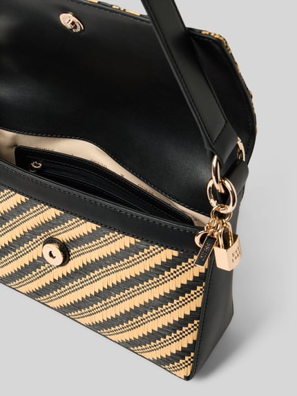 GUESS Handtas met labelapplicatie, model 'SIMONA' Zwart - 5