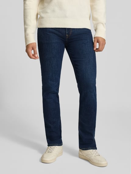 Pepe Jeans Jeansy o kroju slim fit z mieszanki bawełny model 'Hatch' Jeansowy niebieski 4