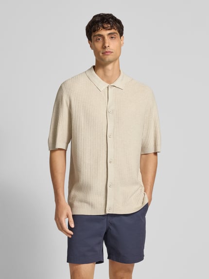 Lindbergh Vrijetijdsoverhemd met knoopsluiting Offwhite - 4