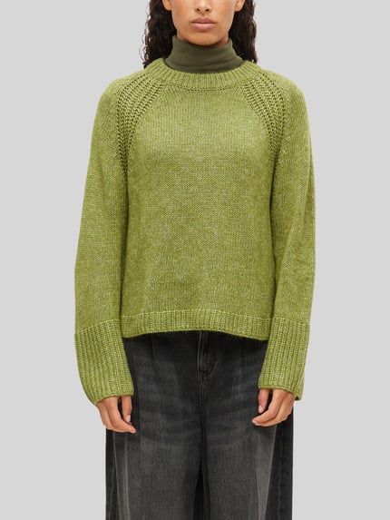 s.Oliver RED LABEL Regular Fit Pullover mit Raglanärmeln Oliv 3