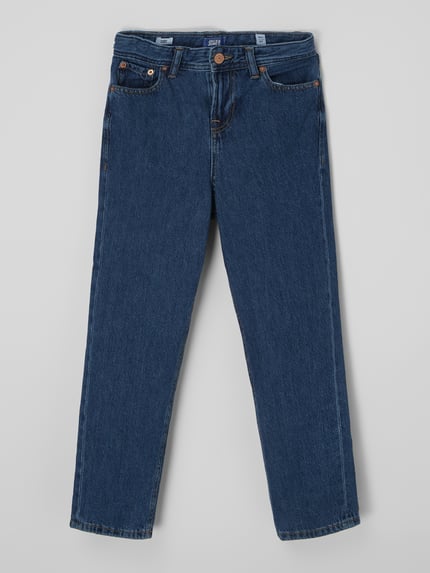 JACK & JONES Loose fit jeans van katoen, model 'Chris' Blauw - 1