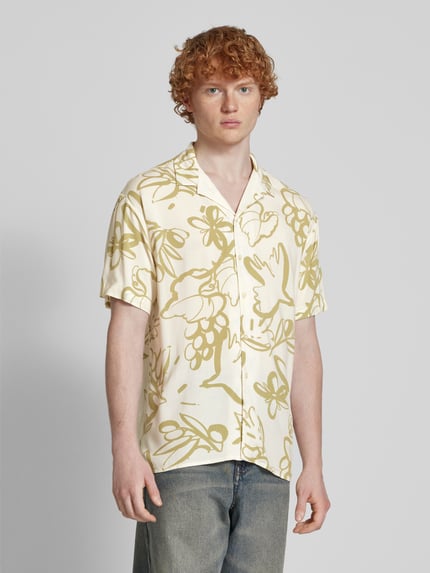 JACK & JONES Regular fit vrijetijdsoverhemd met resortkraag, model 'LUKE' Offwhite - 4