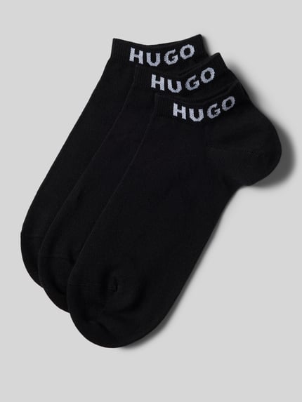 HUGO Sokken met labelprint in een set van 3 paar Black - 1