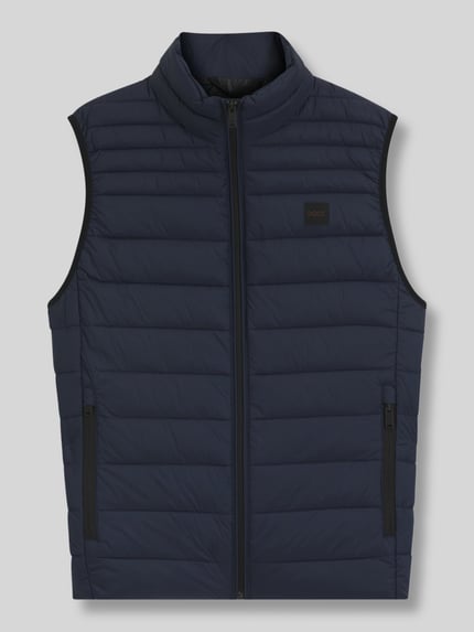 BOSS Orange Slim Fit Steppweste mit Label Patch Modell 'ODENO2' Black 2