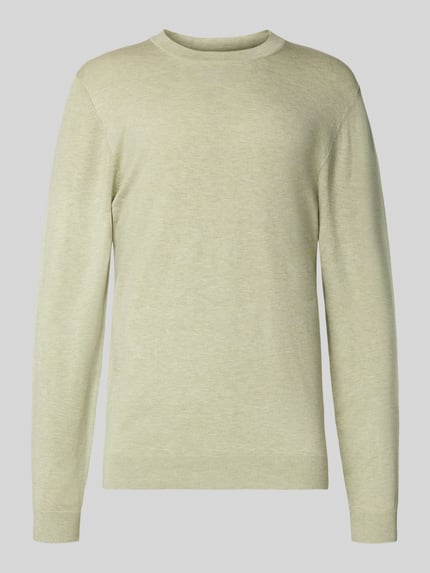 MCNEAL Strickpullover mit gerippten Abschlüssen Schilf Melange 2