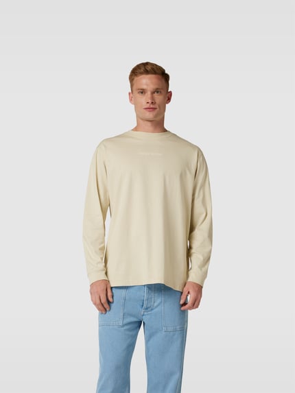 WOOD WOOD Shirt met lange mouwen met labelprint Zand - 4