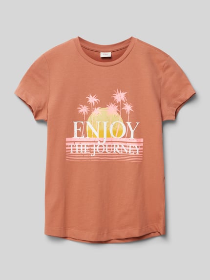s.Oliver RED LABEL T-Shirt mit Motiv-Print Terra 1