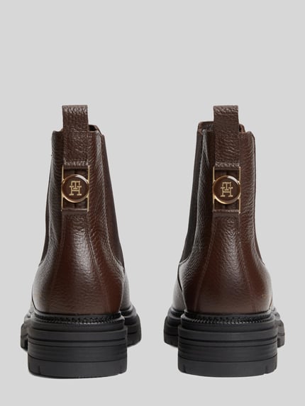 Tommy Hilfiger Chelseas aus echtem Rindsleder Dunkelbraun 5
