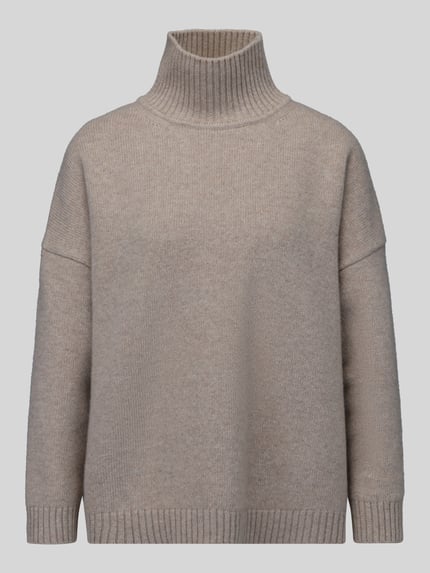 Produktfoto, beige loose fit pullover uit pure wol model 'BORGIA' van Weekend Max Mara, Dames pullover