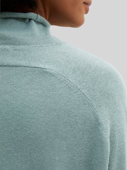 Marc O'Polo Rollkragenpullover mit Mock Neck Aqua 3