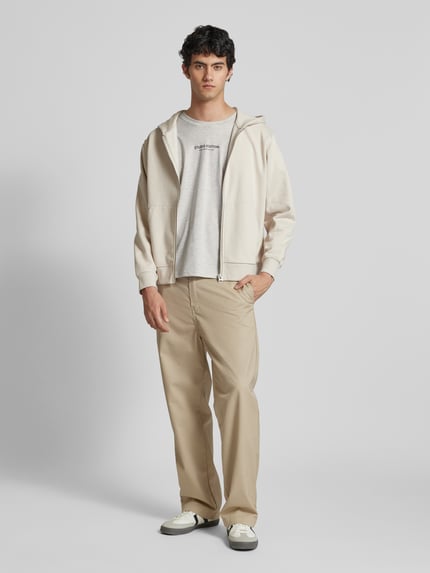 Alpha Industries T-shirt met labelprint, model 'Studio Edition' Lichtgrijs gemêleerd - 1