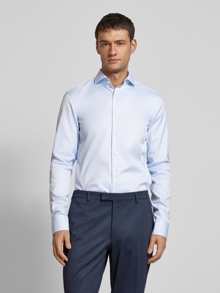 BOSS Slim Fit Businesshemd mit extra langem Arm Bleu 4