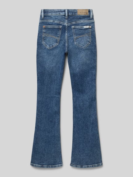 Garcia Bootcut jeans in 5-pocketmodel, model 'Rianna' Blauw - 3