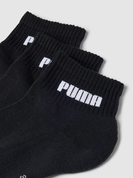 PUMA Sneakersocken mit Label-Print im 3er-Pack Black 2