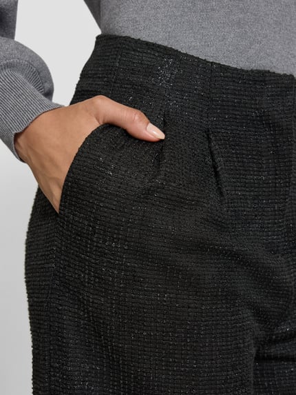 ICHI Stoffhose mit Gesäßtaschen Modell 'KATE' Black 3