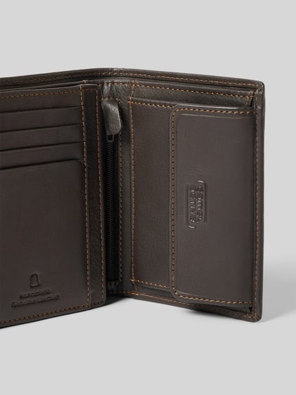 camel active Lederportemonnaie mit Logo-Applikation Modell 'VEGAS' Mittelbraun 3