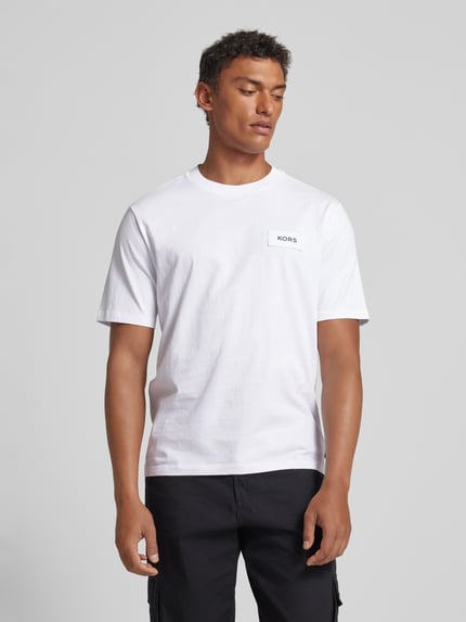 Michael Kors T-Shirt mit Label-Patch Weiss 4