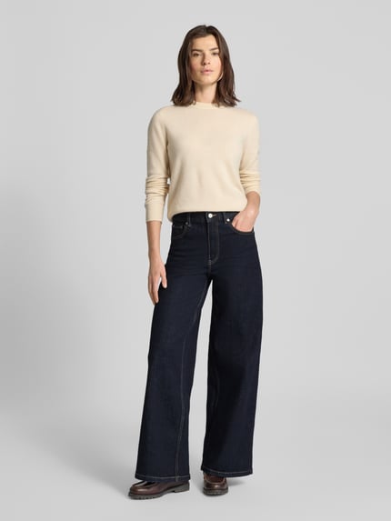 Tommy Hilfiger Wide Leg Jeans aus Baumwoll-Mix Dunkelblau 1