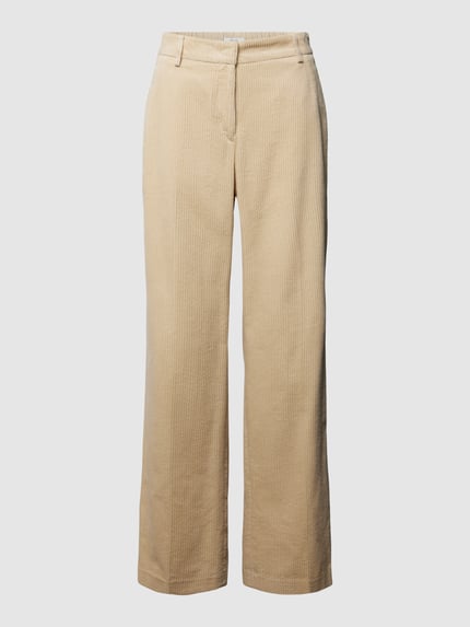 OPUS Wide fit corduroy broek van puur katoen, model 'MAHLIA' Beige - 1