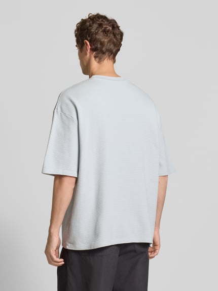 PEGADOR Oversized T-Shirt mit Strukturmuster Hellblau 5