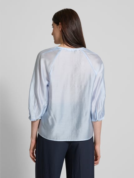 someday. Relaxed Fit Bluse mit 3/4-Arm Modell 'Zamudra' Bleu 5